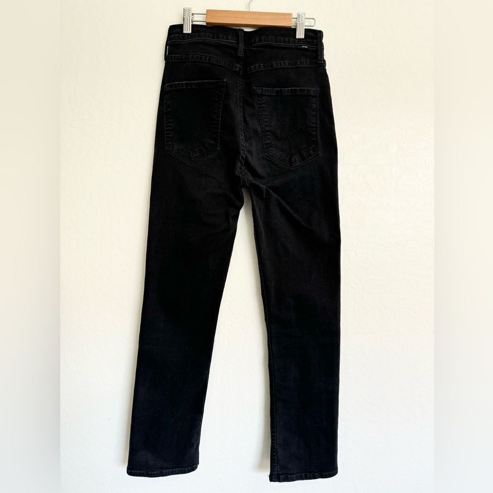 Mother High Wasted Rider Ankle Jeans 26 Not Guilty Black Stretch Denim - Picture 5 of 13